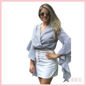 LF Love Ruffle Crop Top